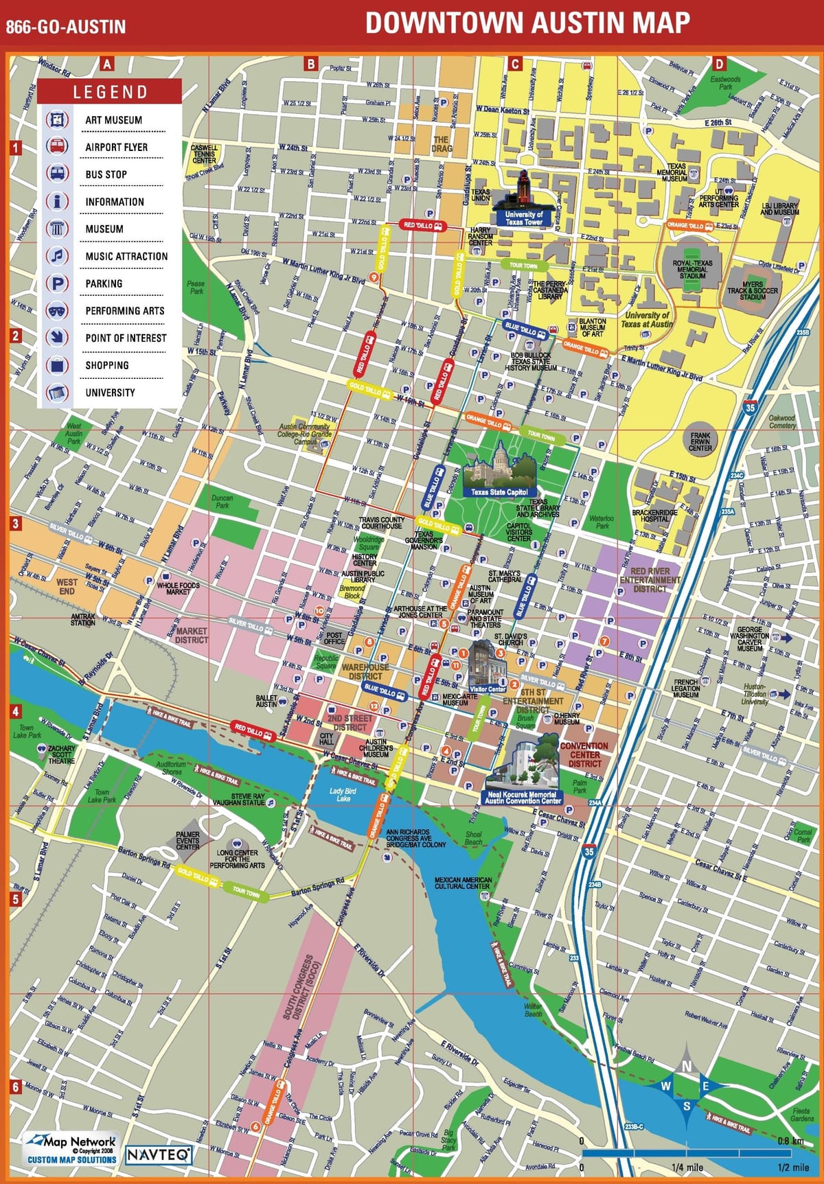 carrer mapa Austin Tx