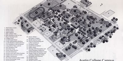 Austin campus de la universitat mapa