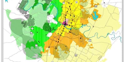 Austin desenvolupament mapa